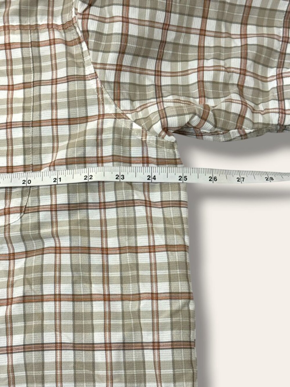 Natural Gear Shirt Mens L Short Sleeve Plaid Fishing Vent Back Breathable Nylon - Picture 11 of 12